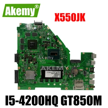 

X550J Mainboard For Asus Flying Fortress FX50J X550JD X550JF X550JX X550JK Laptop motherboard with i5-4200HQ CPU 4GB RAM GTX850M