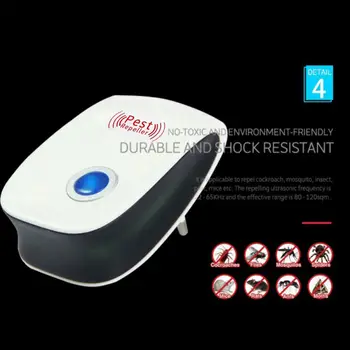 

4 PCS Ultrasonic Pest Mosquitos Repeller Electronic Mouse Rat Repeller Pest Control Insect Spider Repellent Mice Repellent