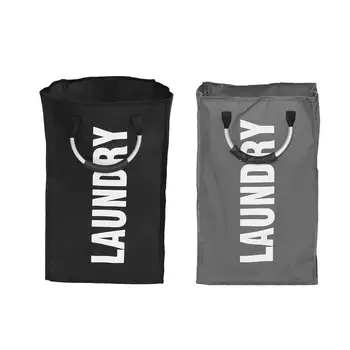 

Japanese Foldable Laundry Basket Oxford Washing Clothes Household Multifunctional Storage Bag New Hot Sale