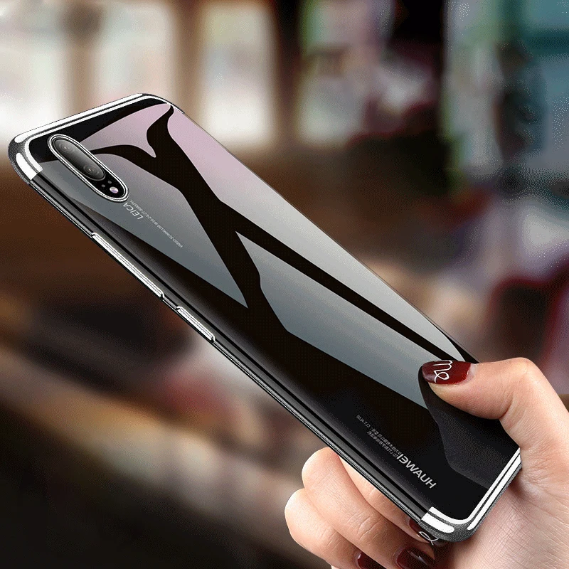 Роскошный чехол для Oppo F11 Pro Realme X 3 5 Pro Realme Q, чехол Reno 2 Z 10X, прозрачный мягкий чехол из ТПУ для телефона, чехол s - Цвет: Silver