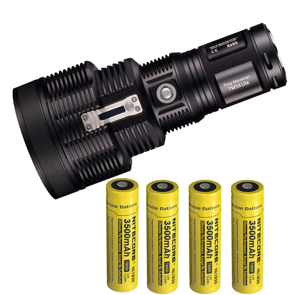 TM38Lite NL1835 NITECORE TM38 Lite Портативный фонарик CREE XHP35 HI D4 max 1800 люминесцентный перезаряжаемый фонарик пледы 1400 метр уличный фонарик - Испускаемый цвет: TM38Lite NL1835