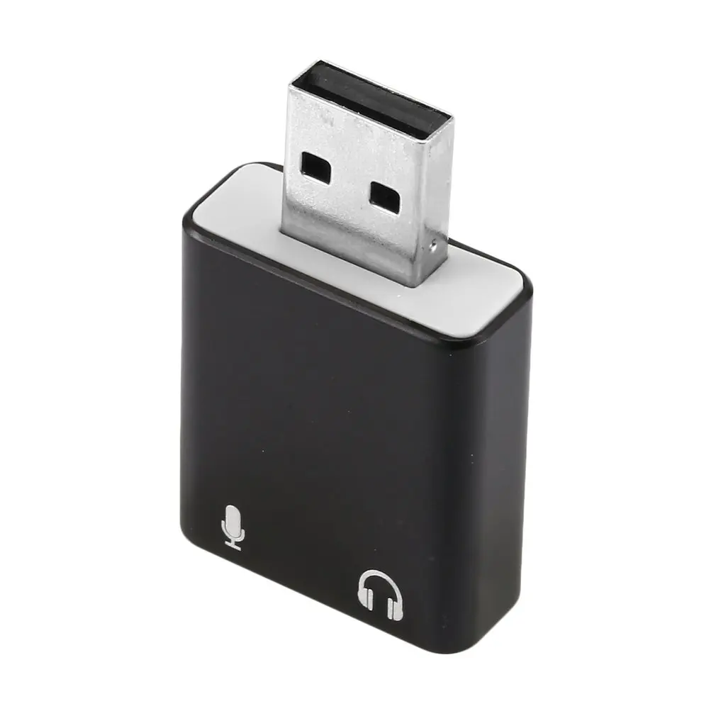 Hifi Magic Voice 7,1 CH звуковая карта USB с 3,5 мм динамиком, разъемами для наушников и микрофона, совместимыми с Windows, Mac