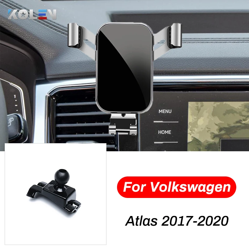 Car Mobile Phone Holder Gravity Stand GPS Special Mount Support Navigation Bracket For Volkswagen VW Atlas