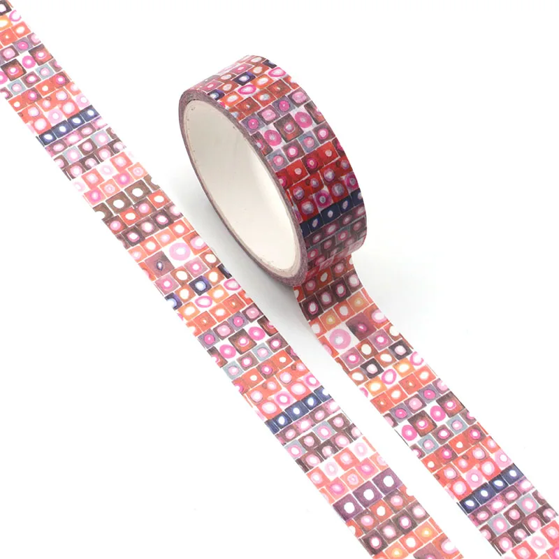 NEW Cute Watercolor Red Color Point Washi Tape Paper for DIY Planner Scrapbooking Decorative Masking School Office Supplies | Канцтовары