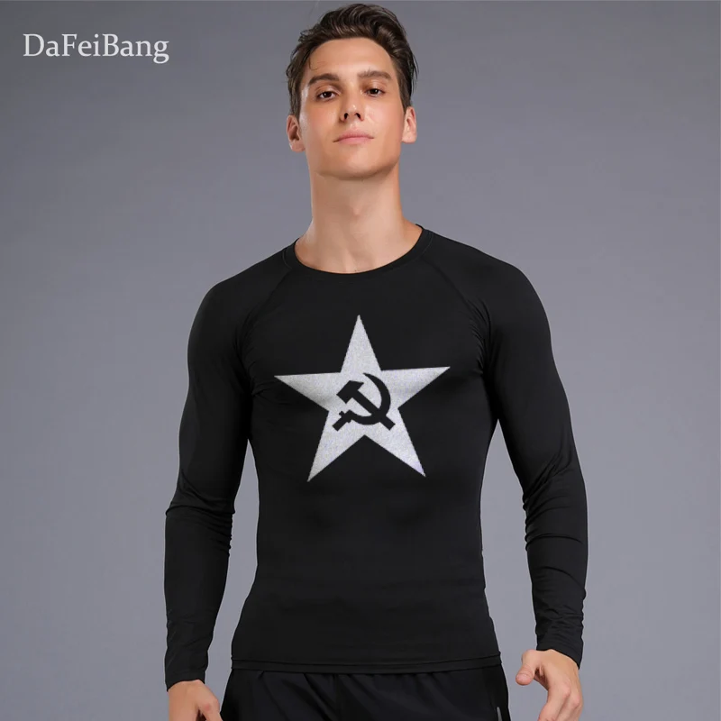 2-piece Set Men Sport Thermal Underwear Sports Compression Underwear Gym Training Tights Quick-Drying Wicking Clothing Sport Set 6