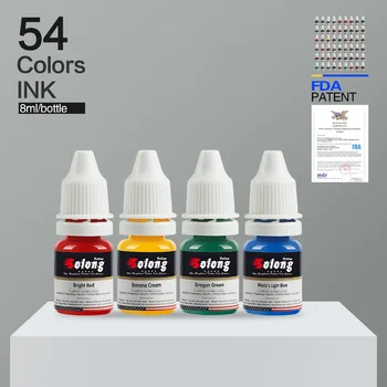 

Xiu long Pigment 10/54Color Korean-Style Semi-Permanent Pigment Plant Pigment Tattoo Pattern Liner Munsu Color Milk Pigment