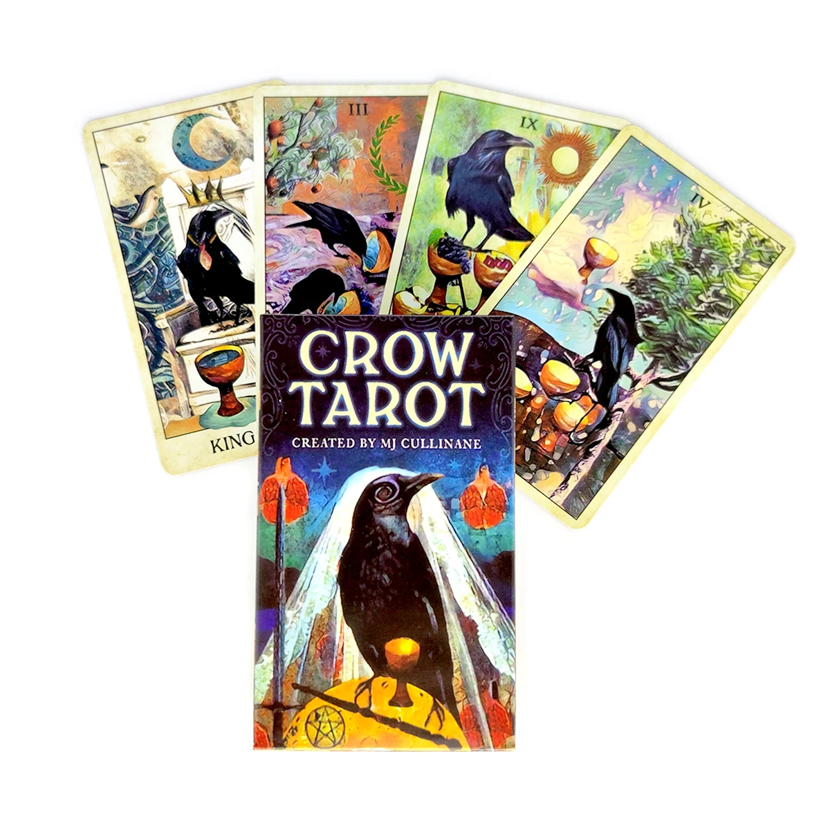 Cartas de Tarot Crow de nuevo estilo, guía mística, adivinación, entretenimiento, soportes de juego de mesa, venta al por mayor, 78 hojas/caja, 2021