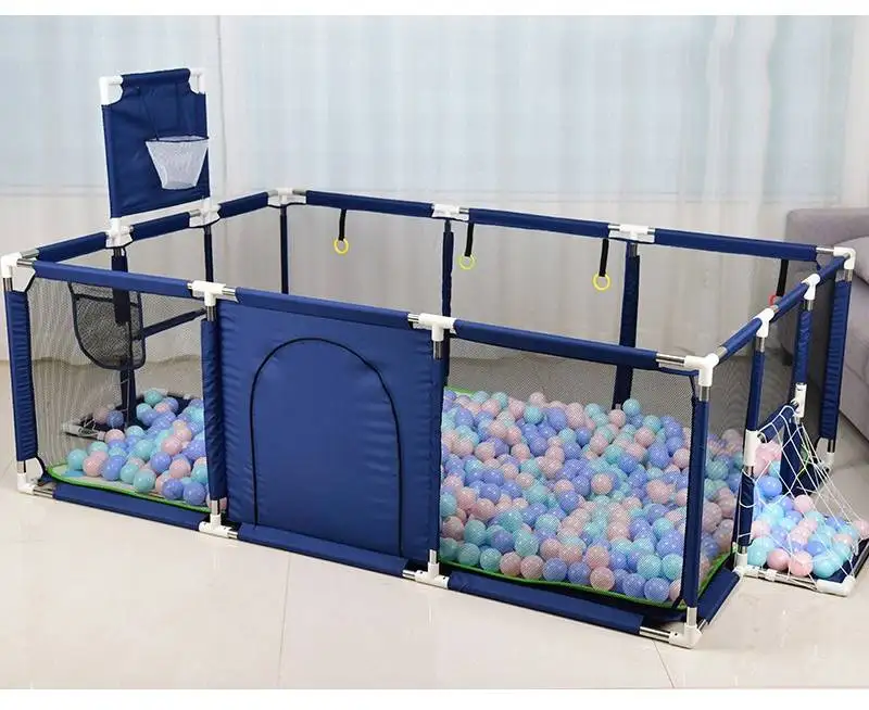 Детский манеж для детский бассейн шары для новорожденных забор для детей манеж для детский бассейн детский манеж Детская безопасность барьер - Цвет: Blue Rectangle
