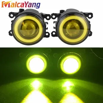 

2pcs/pair (Left+Right) Angel Eye car-styling Fog Lamps LED Lights For Peugeot 307 2002-2008 Car Accessories High Bright