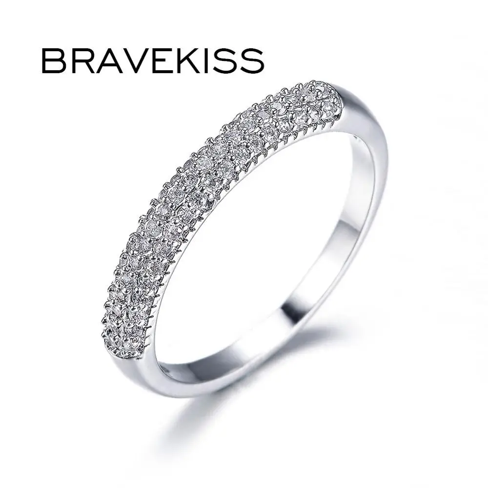 Женские обручальные кольца BRAVEKISS eternity с кристаллами и BUR0022|eternity ring|ring bandcristal ring |