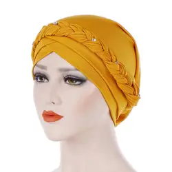 Тюрбан оплетка мусульманский молочный шелк молитвенные шапки палантин хиджаб шапка s женский мусульманский головной убор исламский