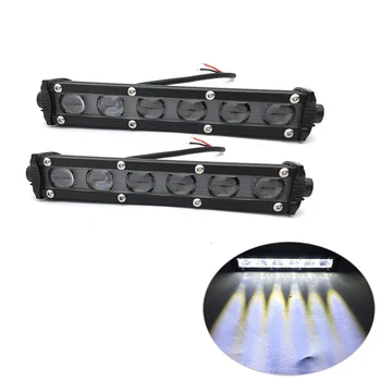 

1 PCS/2PCS 6D 7" Slim LED Work Light Bar Offroad LED Light For Off road Trucks 4X4 Boat Auto DRL Fog lamp Bulbs 12V 24V Amber.