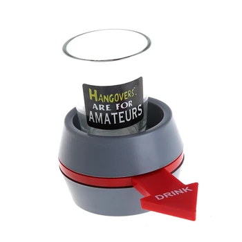 

Spin the Shot Drinking Game Turntable Roulette Glass Spinning Fun Party Home