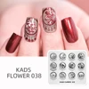 KADS Flower 038 Nail Stamping Plates Flower Theme Chinese Style Nail Art Stamper Lotus Bamboo Plum Blossom Template Stencil 1