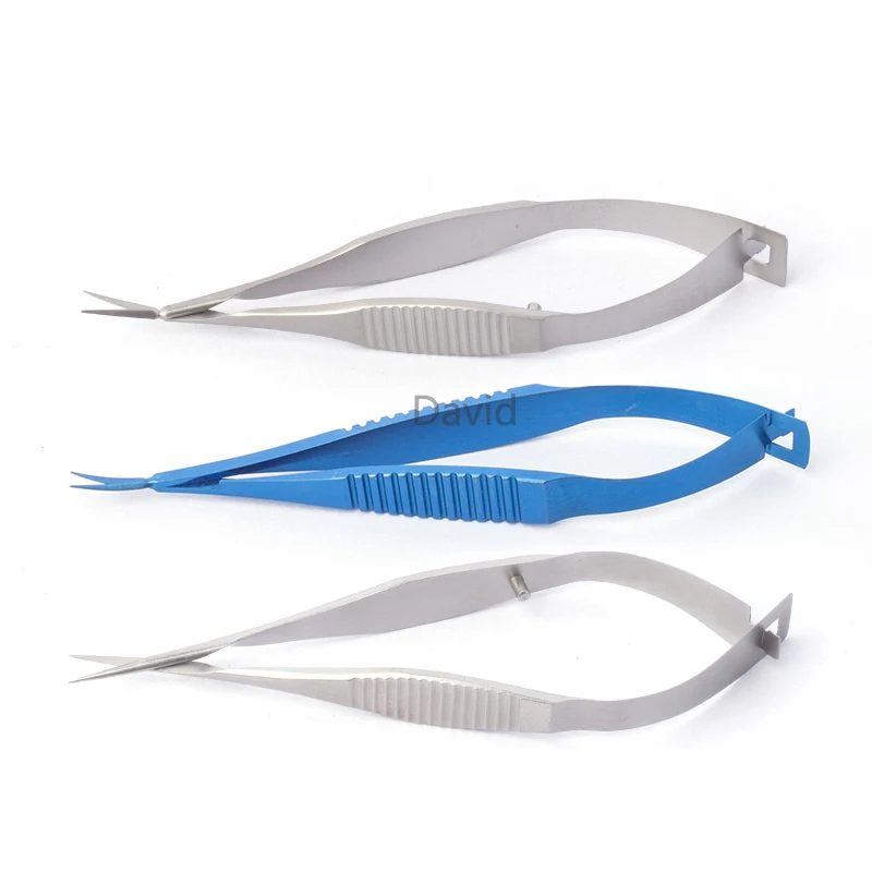 8.5cm Steel titanium iris scissors micro instruments ophthalmic instruments ultra-thin Venus scissors micro