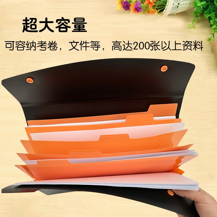 Manufacturers Currently Available Direct Selling A4-5 Lattice Double Folium File Holder Students Exam Paper Folder File Bag Mult