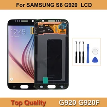 Ensemble écran tactile LCD Super AMOLED de remplacement, 5.1 pouces, pour Samsung Galaxy S6 SM-G920 G920F=