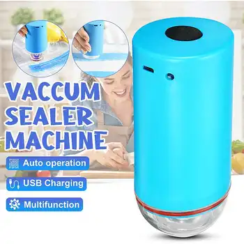 

Portable Household Automatic Vacuum Sealer Pump Machine Cordless Electric Air Vacuum Pump For Clothes Quilt Food USB charge