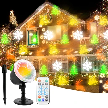

Christmas Halloween Theme Laser Projector Light Garden Outdoor Waterproof Christmas Tree Xmas Holiday Shower Lighting