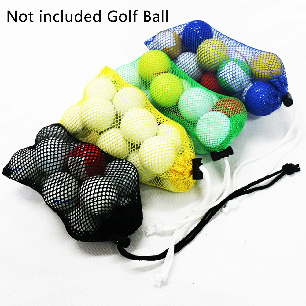 Аксессуар, нейлоновый держатель, для тренировок, для переноски, разные цвета, большая сумка для мяча для гольфа, сетчатая сетка, для хранения, на шнурке, для подвешивания, для тенниса