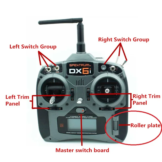 Control Transmitter Dx8 | Hobbyking Transmitter | Dx6i Dx7