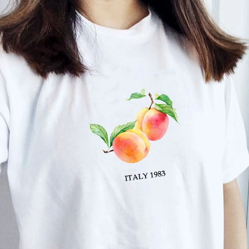 Hahayule Jbh 80s Retro Style Peach Italy 19 T Shirt Summer Cute Aesthetic Short Sleeves Tee Call Me By Your Name Movie Shirt T Shirts Aliexpress