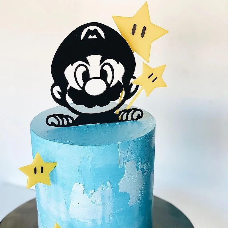 Decorazione per torta a forma di stella personalizzata: decorazione fatta a mano per compleanno e anniversario - Italia