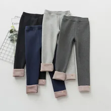 Детские брюки; сезон осень-зима; детские брюки на подкладке из хлопка в Корейском стиле; теплые брюки для детей