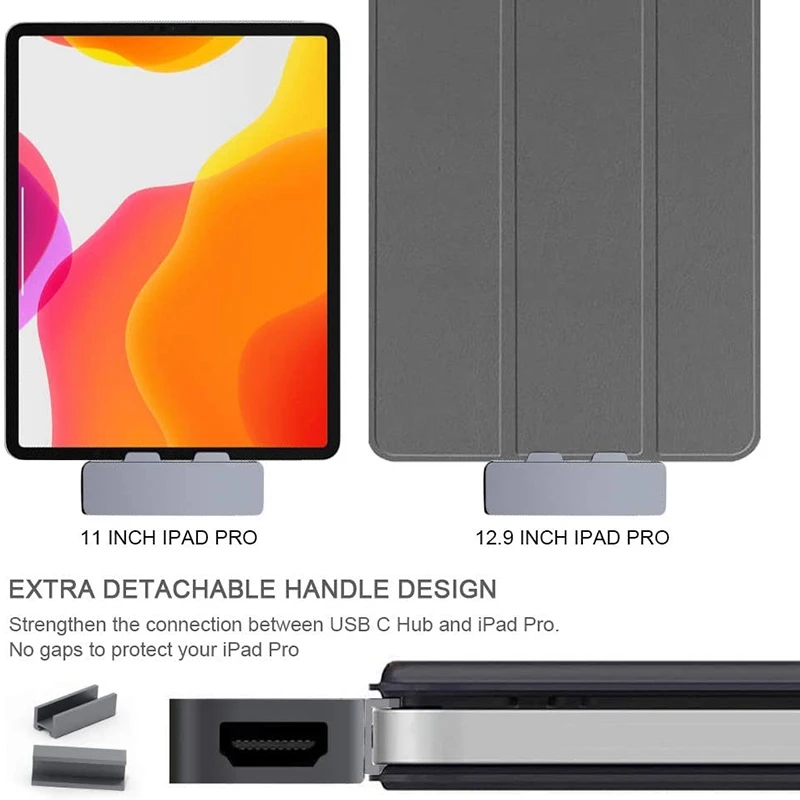 7 in 1 USB C Hub Type C to Hdmi Adapter Sd Tf Card Reader 3 5mm Headphone Jack Pd Fast Charging for iPad Pro 2018 2020