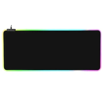

Large LED Light RGB Waterproof Gaming Mouse Pad USB Wired Gamer Mousepad Mice Mat 7 Dazzle Colors for Computer PC(400x900x4mm)