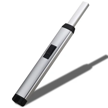 

Electronic Usb Charging Arc Lighter Plasma Electronic Pulse Lighters Candles And For Bbq Kitchen Lighter Pipe Smoke(Silver)