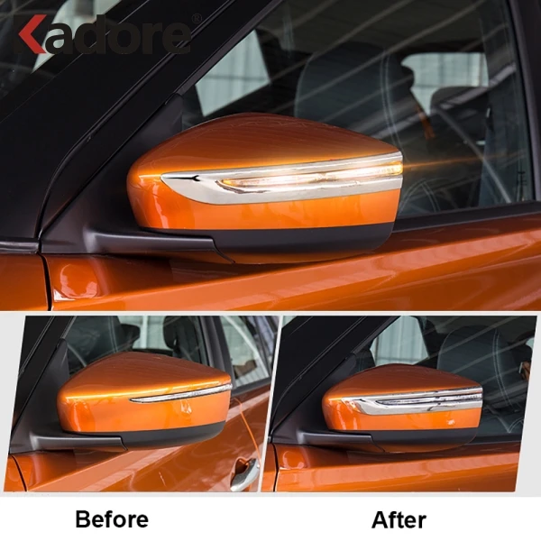Для Nissan Kicks 2017 2018 2019 ABS хромированная крышка зеркала заднего вида боковая дверь