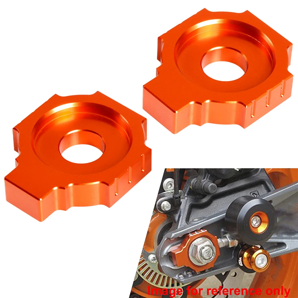 Motorcycle Rear Axle Spindle Chain Adjuster Blocks Tensioner For KTM 125 200 390 Duke 20112018