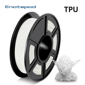 

Enotepad Flexible 3D Printer Filament TPU Filament 1.75 mm 0.5kg Spool in 95A shore hardness 100% no bubble