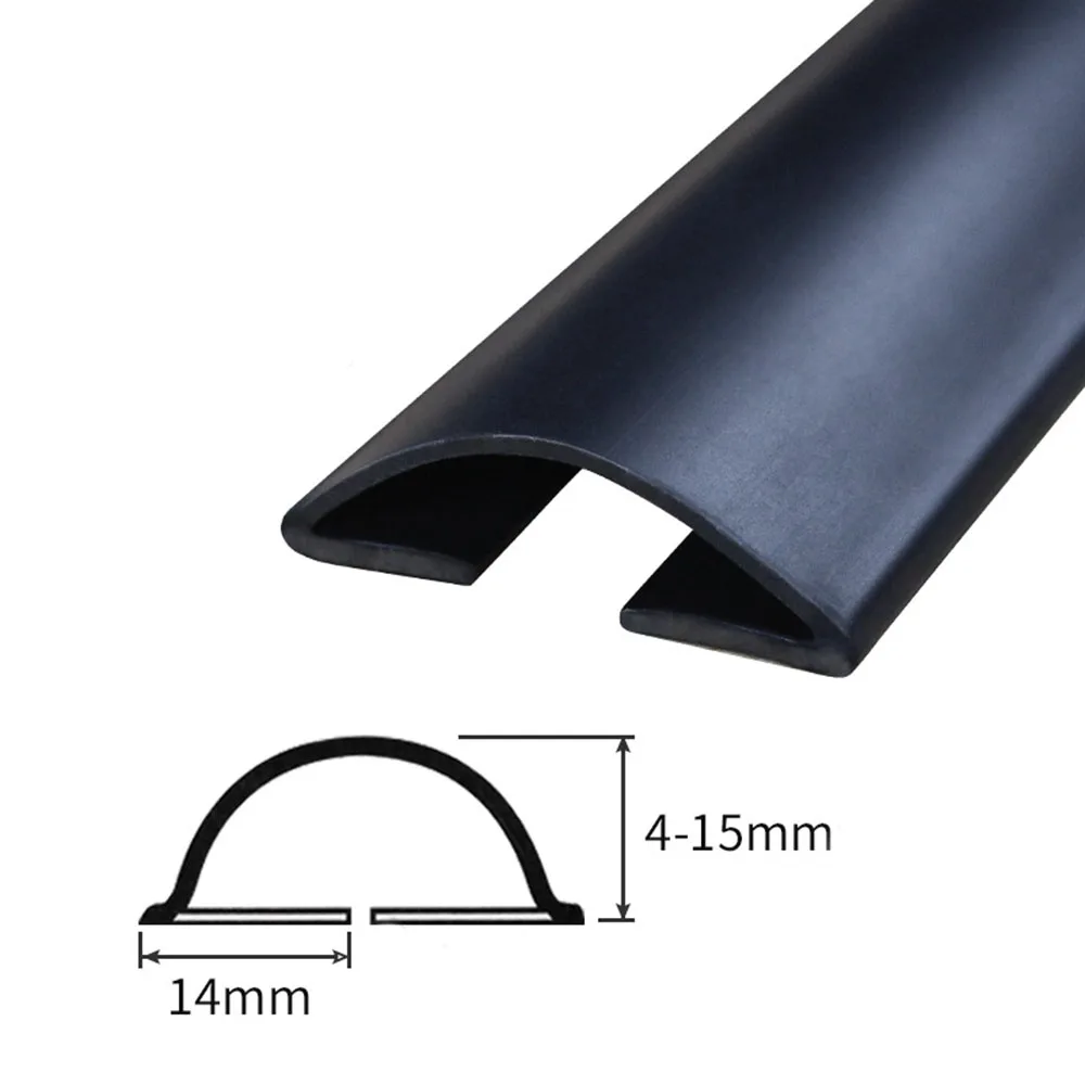 Draught Excluder Door Bottom Seal Strip Rubber Draft Stopper Noise Insulation 