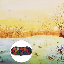 16 шт Акварельная Палитра кистей Набор для рисования поднос ремесло Рисование Искусство мини подарок для детей DXAF