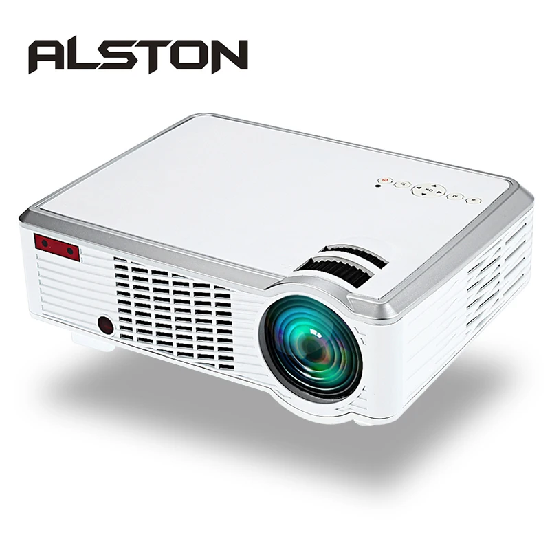 

ALSTON 3302 LED Projector HD Android Projector HDMI VGA Home Cinema Proyector With WIFI Bluetooth