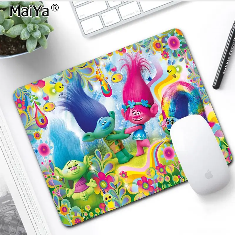 MaiYa с маковым принтом и рисунками троллей костюм геймера Скорость мыши Розничная небольшие резиновые Мышь Коврик Комфорт Мышь коврик игровой Lockedge Мышь pad - Цвет: No LockEdge 25x29cm