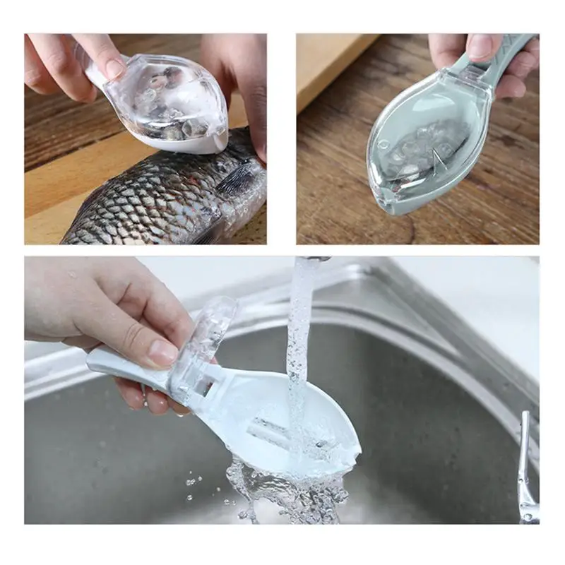 Kitchen Fish Scale Shaving Tool Planing Manual Brushing Fish Tool Home Kitchen Knife Scraping Scale Fish 4