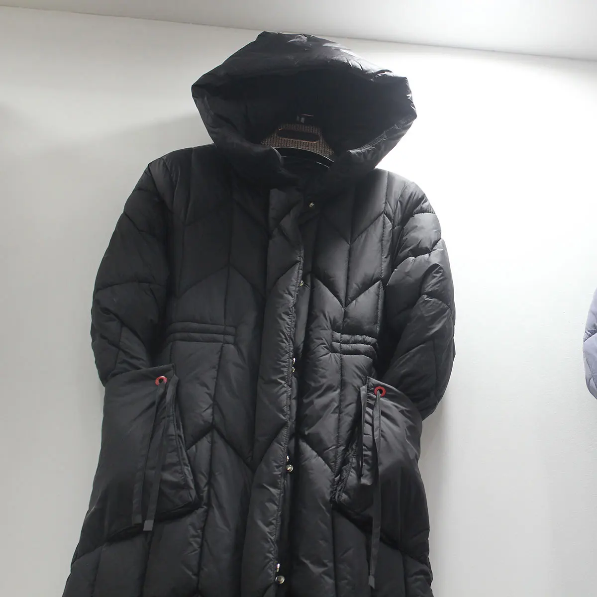

2018 Winter Versitile Fashion Thick Warm Long Cotton Coat