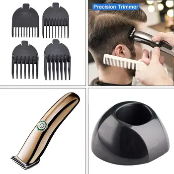 

1Set Professional Digital Hair Trimmer Rechargeable Electric Hair Clipper Low Noise Men's Cordless Haircut Adjustable Blade