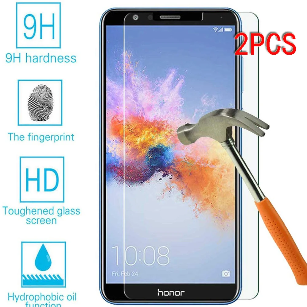 

2PCS Protective Tempered Glass on the For huawei Honor 7A Pro 7X 7C honor7a honor7c Honor7x 9H HD Glass screen protector Film