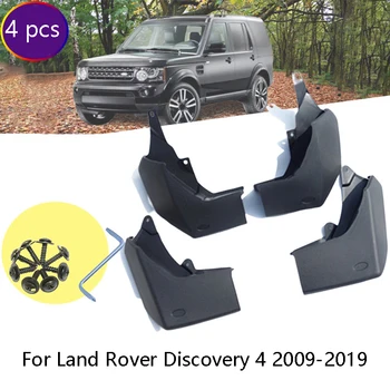 

Set of 4 car Front and Rear Splash Guard Mud Flaps mudguards fender for Land Rover Discovery 4 Accessories