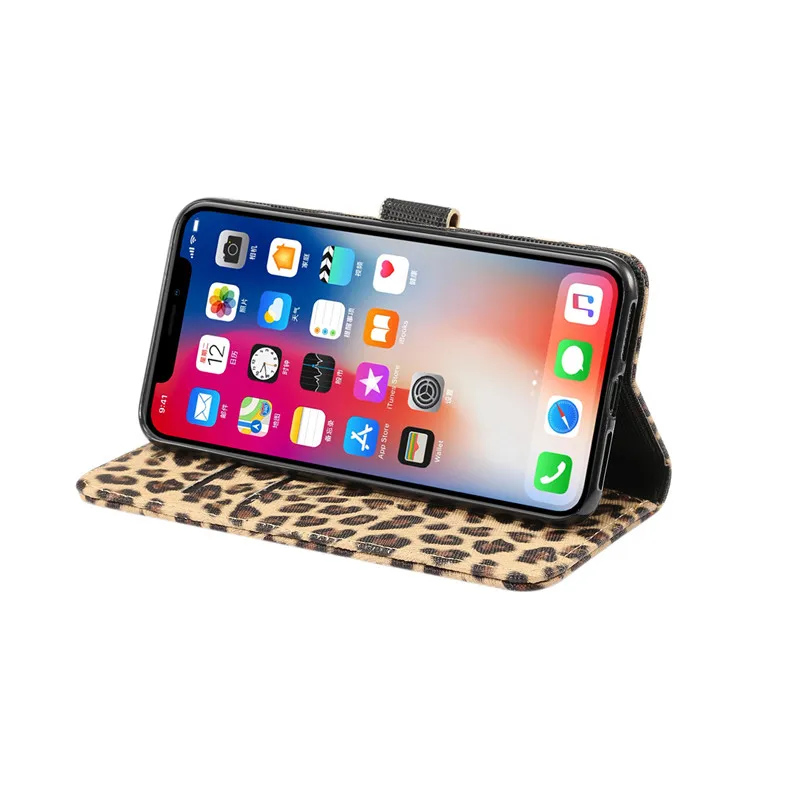 Чехол Кошелек для iPhone X Xs max XR 6 6S Plus Роскошный чехол телефона Apple 7 8 кожаный