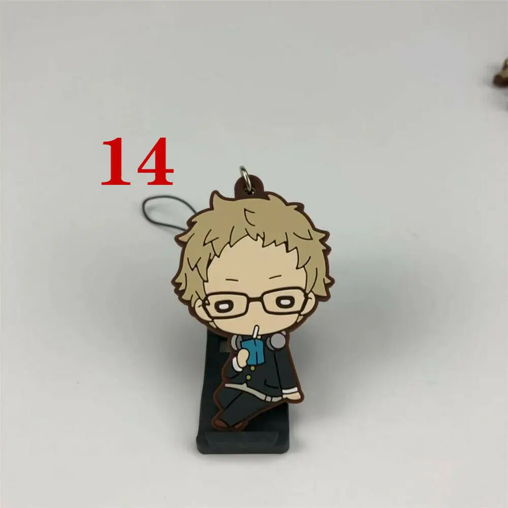 14 Кошмарным! Резиновый брелок для ключей гоночные ремни Косплей - Цвет: 14