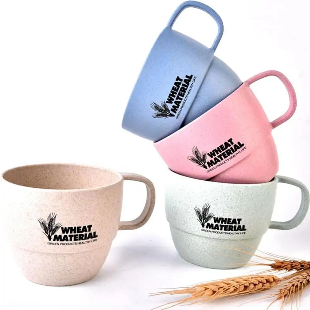 200ml Wheat Straw Round Cup Eco-friendly Material Drinkware Portable Biodegradable Coffee Milk Water Mug Tea L10 | Дом и сад