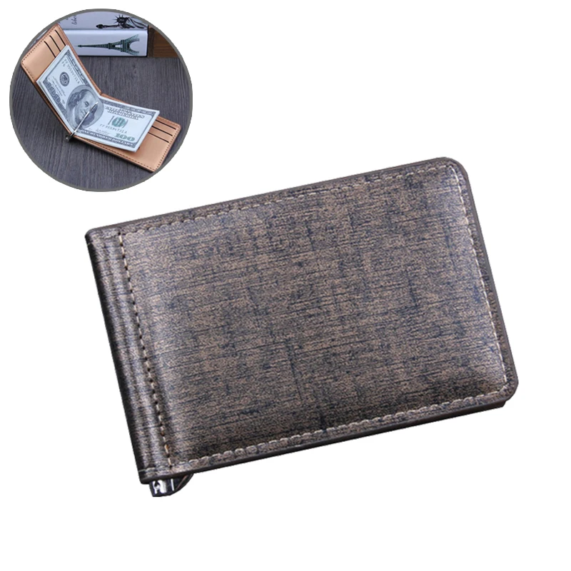 LILY QUEEN Men Male Luxury Card Holder Elegant Wallet Short Cash Bag Simple Solid Leather Purse