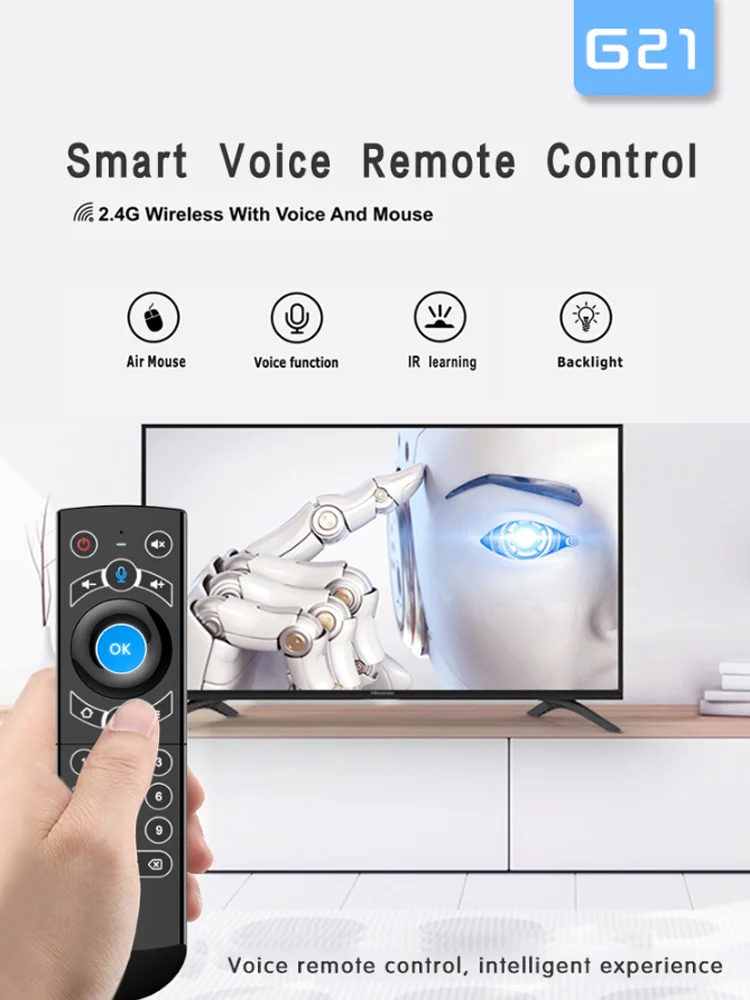 G21 Air Mouse g21s fly airmouse 2 4G пульт дистанционного управления Google Voice для Htv 6 box Xiaomi i9 X96 H96 max