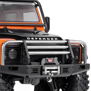 

Universal Metal Front Bumper For 1:10 Traxxas TRX4 Defender Axial SCX10 90046 90047 Anti-collision Front Bumper with Lamp Cord
