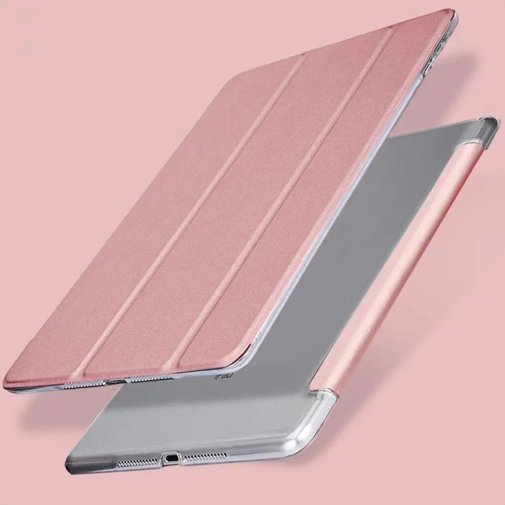 Для iPad Mini 5 7,9 дюймов A2133 A2124 A2125 A2126 чехол с функцией автоматического сна/пробуждения флип-чехол из искусственной кожи чехол-книжка с Умной подставкой - Цвет: Rose gold-Mini 5